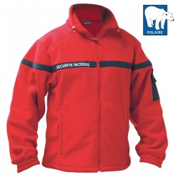 BLOUSON POLAIRE ROUGE...