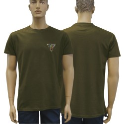 TEE SHIRT VERT ARMEE COTON...