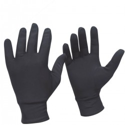 SOUS GANTS EN NYLON NOIR : S-M